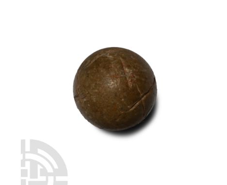 8th-7th century BCE. Spherical weight with letters inscribed. Hendin, Ancient Scale Weights -; Pondera -; Rochesnard -.  4.79