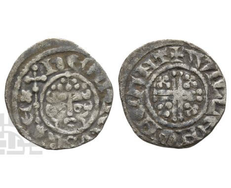 1216-1272. Canterbury mint; Willem, moneyer. Short Cross type, class VIIb. Struck circa 1216-1247. ҺЄNRICVS R-ЄX, facing crow