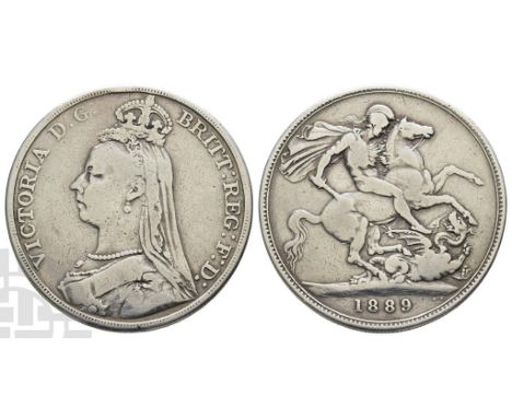 1837-1901. London mint. Dated 1889.&nbsp;Jubilee&nbsp;coinage. Designs by Joseph Edgar Boehm and Benedetto Pistrucci. VICTORI