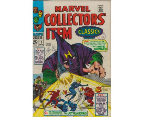 Stan Lee '93 signed front page plus Jack Kirby signed inside page Dedicated, comic Marvel Collectors' Item See: DR Strange so