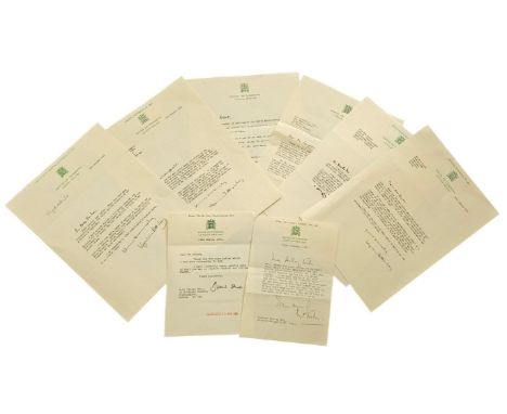 MP Collection of 8, correspondence TLS signatures such as David Howell MP TLS on A5 House of Commons headed paper dated 24th 