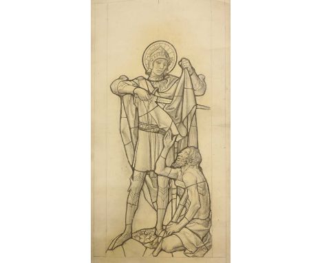 George Daniels (1854-1940)'St Martin cutting his cloak';'Mary lamenting the Death of Jesus';'Jesus on the Cross',three, full-