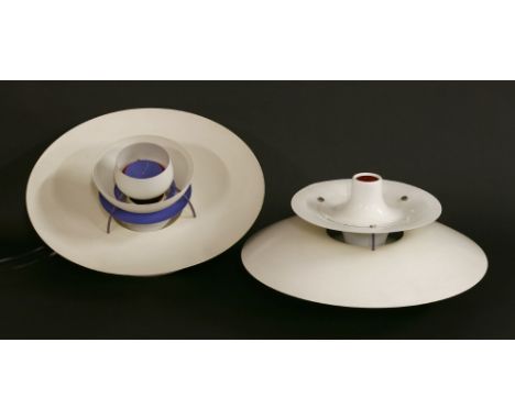 Two Louis Poulsen 'PH5' light pendants, in white,50cm diameter (2)