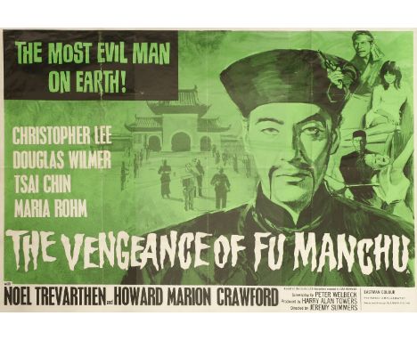 'The Vengeance of Fu Manchu',Colour lithograph poster,76 x 101cm