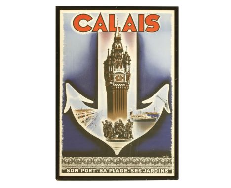 Designed by LaszloCALAISColour lithograph poster, printed by R Delique, Paris99 x 60.5cm, framed