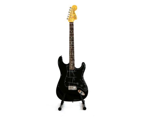 A luthier built Fender Stratocaster style electric guitar,the perfect instrument to channel your inner Ritchie Blackmore, the