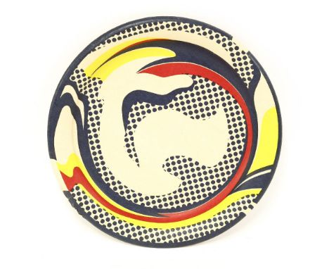 Roy Lichtenstein (American, 1923-1997)PAPER PLATE, 1969,Lithograph in colours, issued by Bert Stern, printed mark, 26cm diame