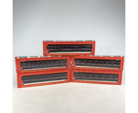 Five boxed (IHC) International Hobby Corp HO Lehigh Valley carriages including Model No 2301 / 2302 / 2303 / 2304 / 2305.