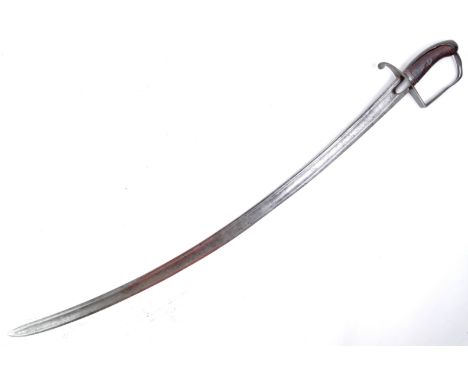 An original 19th Century antique 1788 George III pattern British Light Cavalry Troopers sword. The sword having a smooth pomm