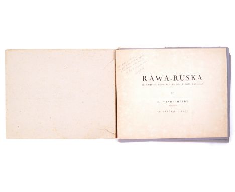 WWII Second World War Interest - Rawa-Ruska - E. Vanderheyde - a folio of x9 prints of Rawa-Ruska Prisoner Of War Camp, under