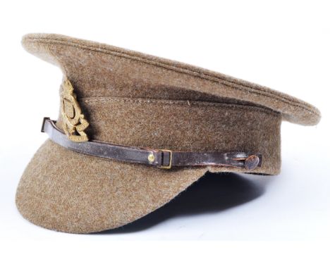 An original circa 1930's inter-war period pre WWI First World War British Army R.A.O.C Royal Army Ordnance Corps peaked servi