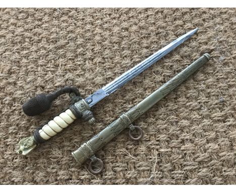 A German Third Reich Kriegsmarine officer's dagger by Puma, with portepee