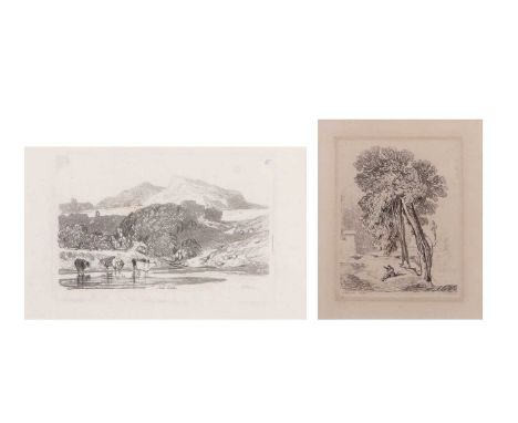 John Sell Cotman (1782-1842), 'North Wales' soft ground etching, no.21 in 'Liber Studiorum: A Series of Sketches and Studies'