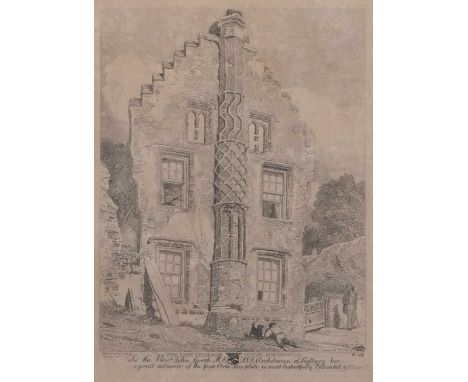 John Sell Cotman (1782-1842), The Late Vicarage House Methwold, etching (toning to paper), plate VIII, dated 1812, 32x23cm, f