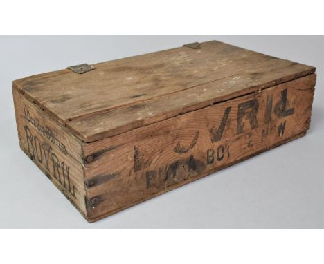 A Vintage Wooden Advertising Box, "Bovril - Buy a Bottle Now", 29cm Long 
