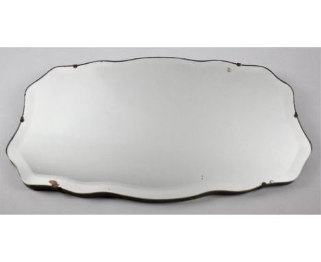 A Vintage Bevel Edge Wall Mirror, 59x38cm 