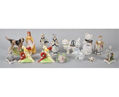 A Collection of Various Figural and Animal Ceramic Ornaments 