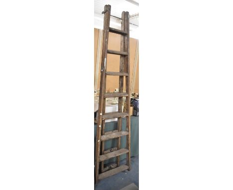 A Vintage Extending Step Ladder by Drew Clark &amp; Co. 