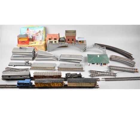 A Collection Various Vintage Toys to Include OO Gauge Railway Track, Buildings and Accessories 