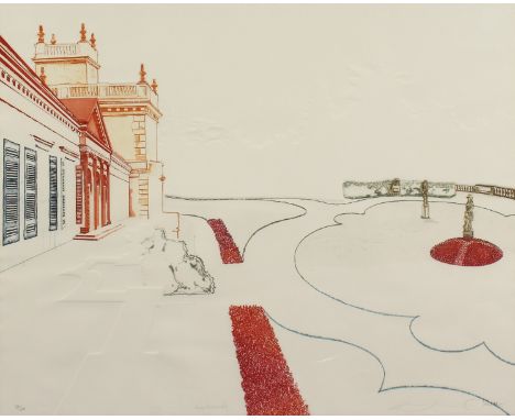 20th Century French School. Chateau Ducru Beaucaillou, a Lithograph on Embossed Paper, Signed, Titled and Numbered 53/150, 19