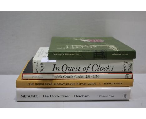 Clock and Watch related volumes, to include Charles Terwilliger, The Horolovar Collection, Kenneth Ullyett, In Quest of Clock