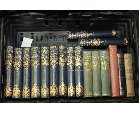 Samuel Pepys related volumes to include the Diary of Samuel Pepys edited by Henry B. Wheatley, in ten volumes, published Lond