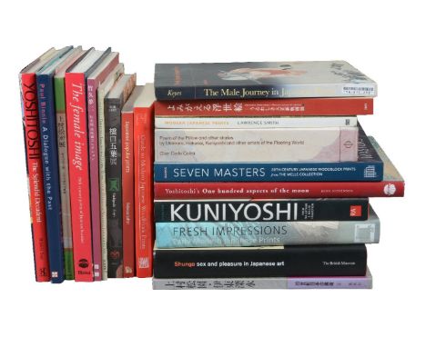 A Collection of Reference Books mainly on woodblock prints and print artists of the Meiji and post-Meiji periods, including K