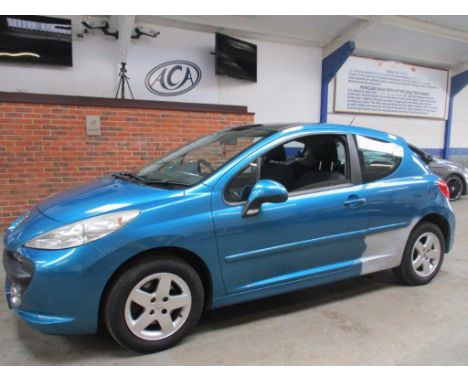 Make &amp; Model: Peugeot 207 Sport Cielo 16VDate of Reg: MF58 ZGEColour: Bluecc: 1397MoT: 25-01-2022Fuel Type: PETROLMileage