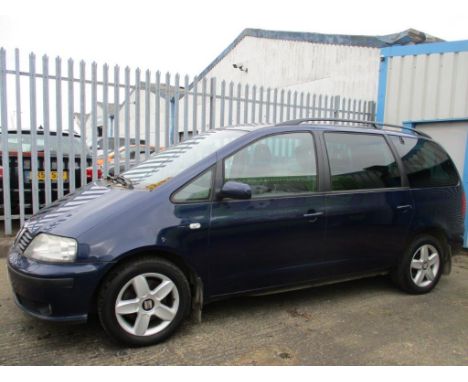Make &amp; Model: Seat Alhambra SE TDI 130Date of Reg: KX53 FUFColour: Bluecc: 1896MoT: 26-05-2021Fuel Type: DIESELMileage: 1