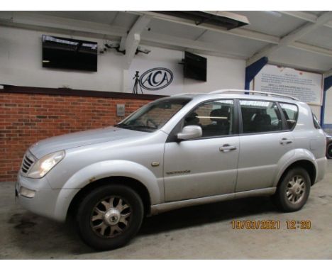 Make &amp; Model: Ssangyong Rexton 270 SDate of Reg: FL08 AXSColour: Silvercc: 2696MoT: 16-02-2022Fuel Type: DIESELMileage: 1