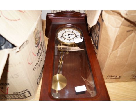 A William Widdop wall clock 