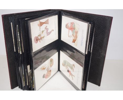 112 vintage postcards 