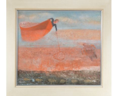 *David Brayne RWS (British b. 1954), In a Fathoms Compass Lie, mixed media, signed bottom left, gallery label to verso, frame