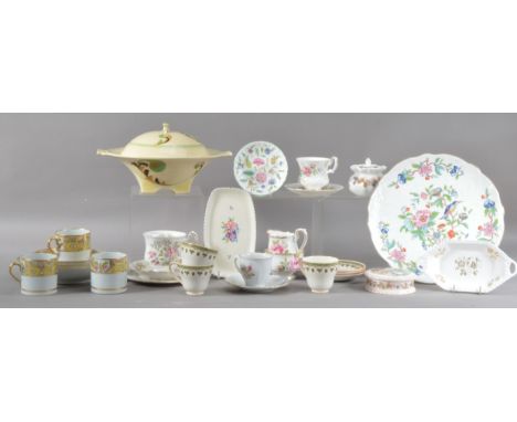 An assorted collection of English ceramics,  including a Poole Pottery rectangular dish, 18cm, a small Minton Haddon Hall sid