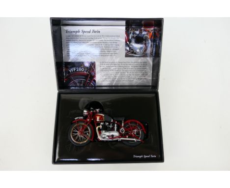 Minichamps - A boxed 1:12 scale #122 133700 Triumph Speed Twin Motorcycle - The die-cast model from the Minichamps 'Classic B