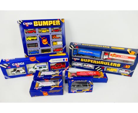 Corgi - A boxed collection of Corgi diecast vehicles in various scales. Lot includes C63 French 'Intervention' Emergency Vehi