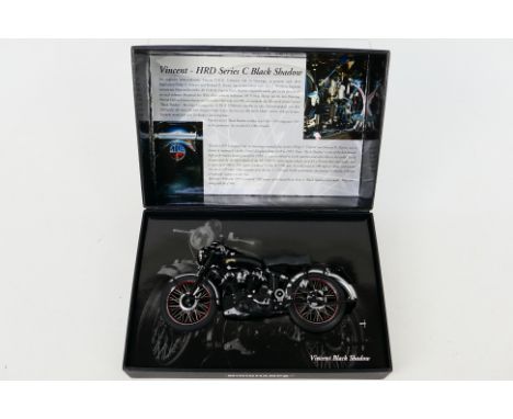 Minichamps - A boxed 1:12 scale #122 134500 Vincent Black Shadow 1950 - The die-cast model from the Minichamps 'Classic Bike 