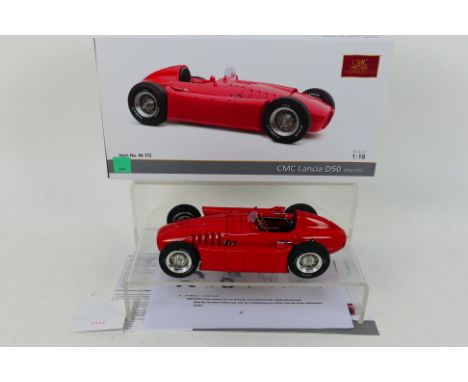 CMC - A boxed limited edition die-cast CMC 1:18 1954/1955 CMC Lancia D50 - The model - which is in red livery and is item num