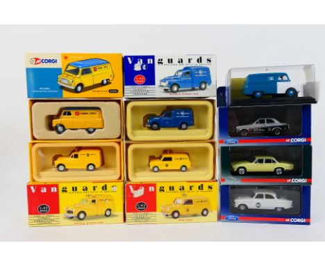 Corgi Vanguards - Oxford - 8 x boxed vehicles including limited edition Jaguar XJ6 # VA08608, Ford Zephyr 1959 RAC Rally # VA