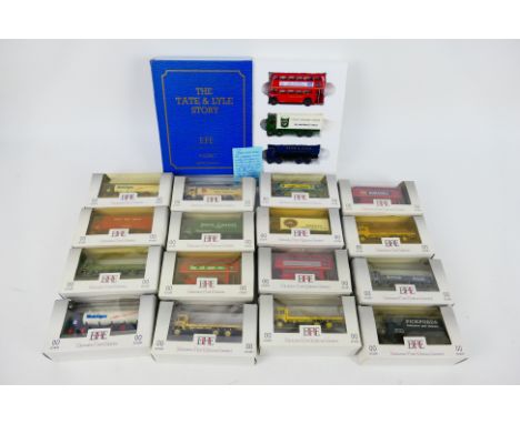 EFE - A boxed group of 17 EFE diecast model buses and commercial vehicles. Lot includes EFE Limited Edition 'The Tate &amp; L
