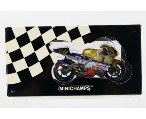 Minichamps - A boxed 1:12 scale Valentino Rossi Collection limited edition Honda NSR 500 Team Nastro Azzurro 500cc GP 2001 bi