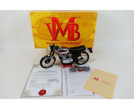 Vintage Motor Brands - A limited edition handmade die-cast 1:6 scale 1956 BSA Goldstar Clubman in black and silver livery - M