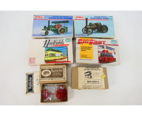 Keil Kraft - Hadfields - Brackenborough - 6 x boxed model kits including Blackpool Balloon tram in HO scale, Aveling And Port