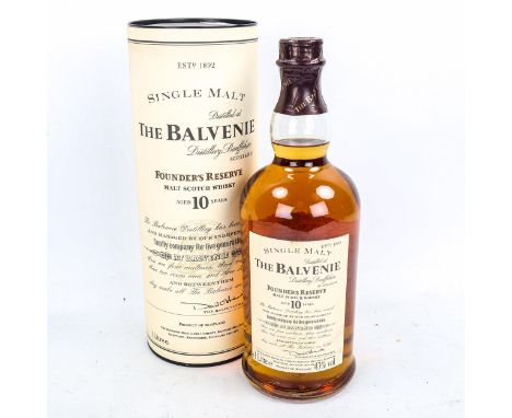 The Balvenie Founders Reserve, 10 Year Old Malt Scotch Whisky, in original tube, 1 Litre, 43% Vol. 