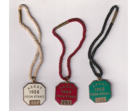 Horseracing enamel badges, Royal Ascot Iron Stand, believed to be a stand designated for Divorcees who previously used to att