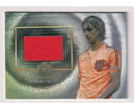 Trade card, Futera, Unique Memorable Collection Football Cards, Johan Cruyff, Holland, a limited edition football patch card,