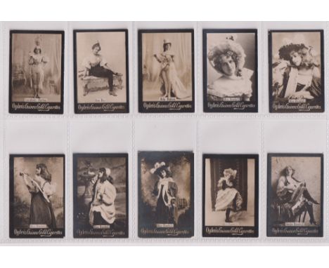 Cigarette cards, Ogden's, Guinea Gold, Actresses, Base M, 187 cards, all with initials starting 'R', appears to be all 174 di