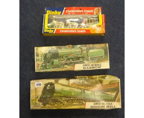 Various Airfix OO scale model kits including Biggin Hill loco, Dinky model, Ply Mobil figures, ZX Spectrum.