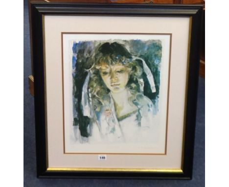 ROBERT LENKIEWICZ (1941-2002) 'Study of Mary' print, 204/350