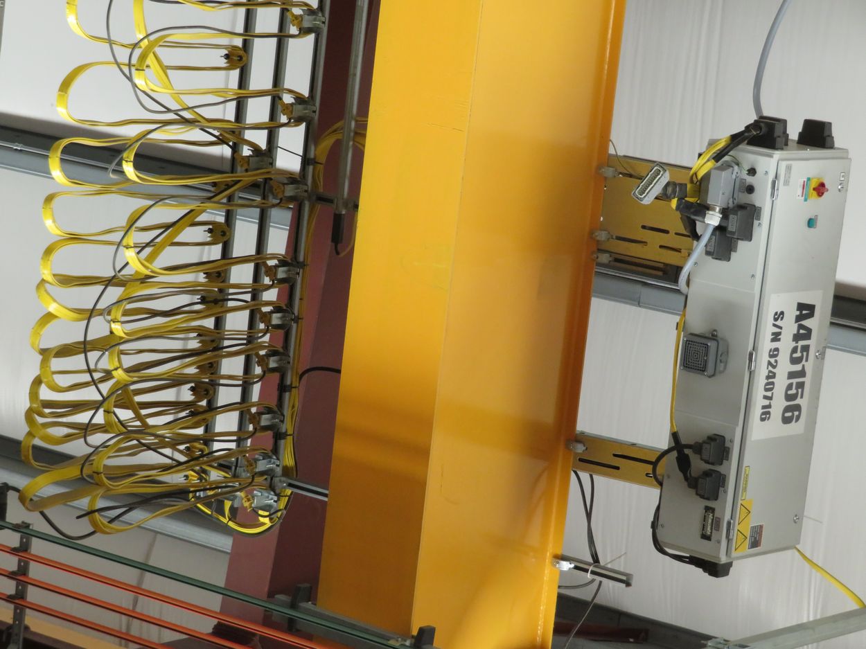 Kone Crane 3Ton Bridge Crane. Approx. 55' Span, w/ (2) Remote